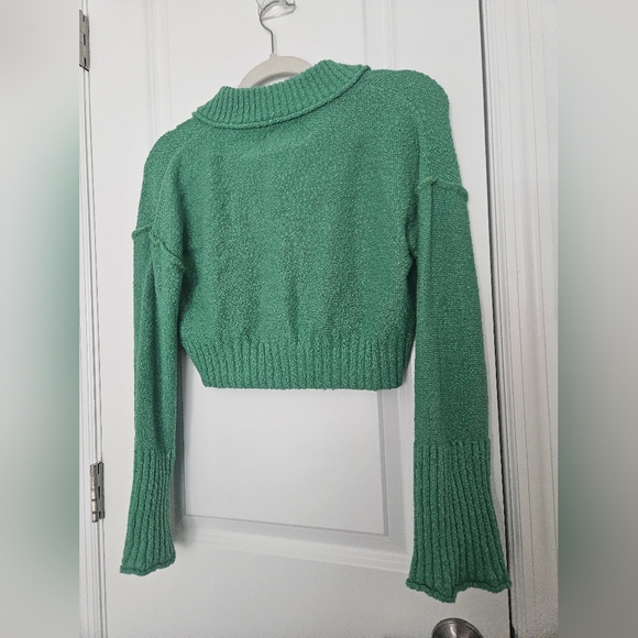 NWOT Urban Outfitters BDG Green Cropped Cardigan Sweater Size XS - Picture 9 of 11